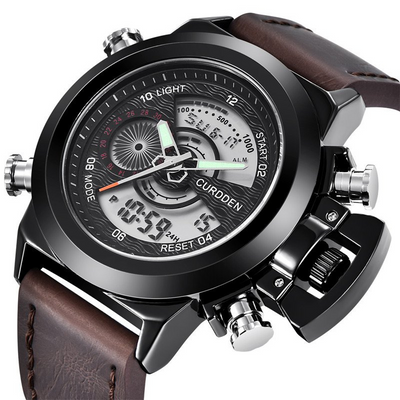 Dobbelt Tid Mode Chronograph Ur
