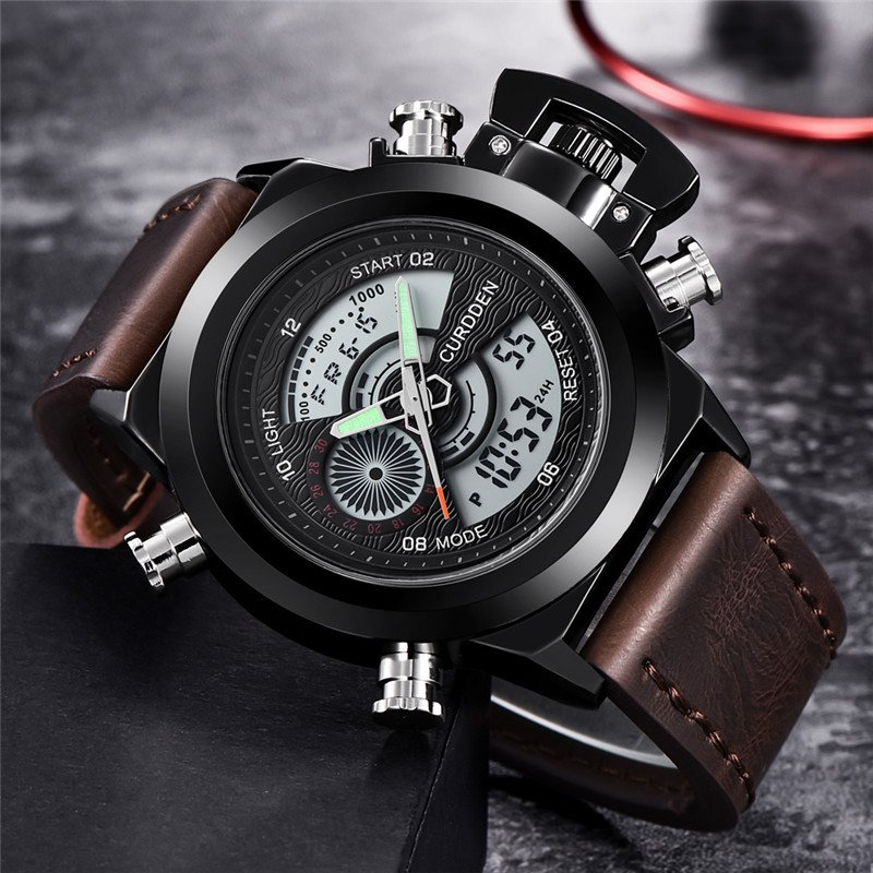 Dobbelt Tid Mode Chronograph Ur