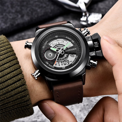 Dobbelt Tid Mode Chronograph Ur