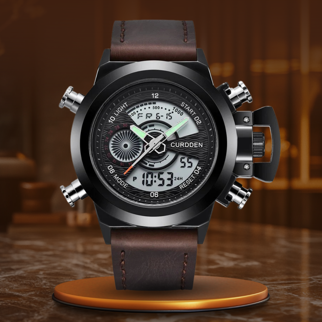 Dobbelt Tid Mode Chronograph Ur