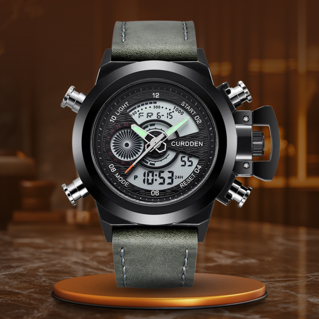 Dobbelt Tid Mode Chronograph Ur