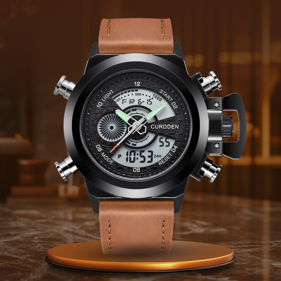Dobbelt Tid Mode Chronograph Ur