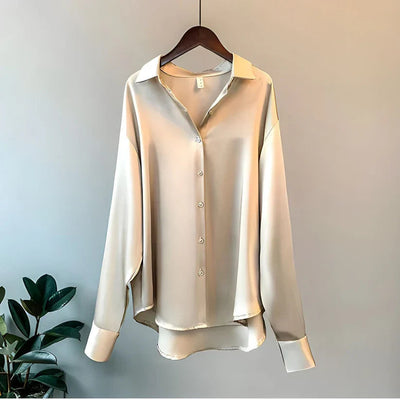 Zelia - Tidløs Oversized Elegant Bluse