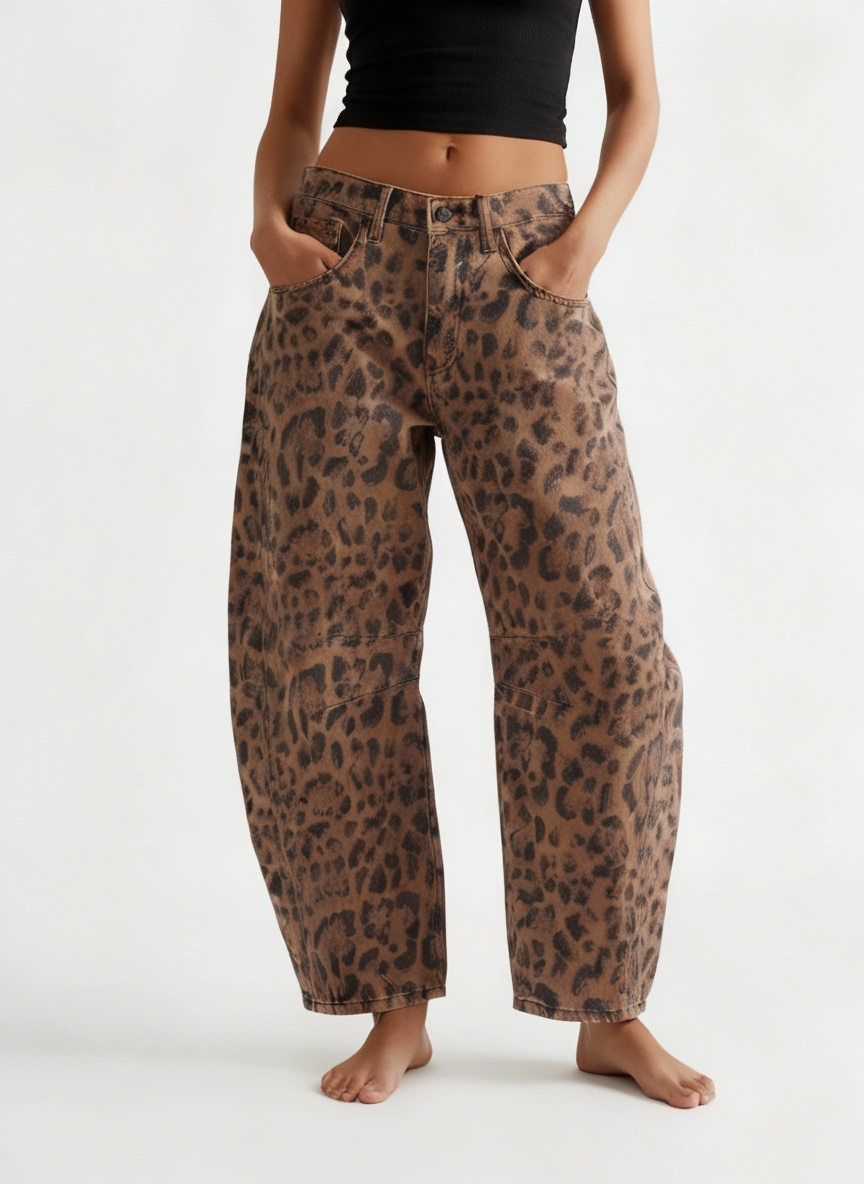 Zillah – Wide Leg Barrel Denim Jeans | High Waist Bukser Dame