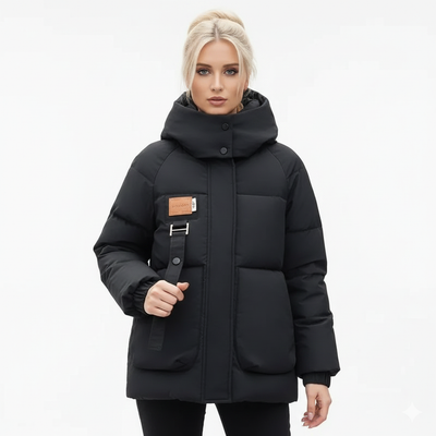 Ella I Vandtæt Dunjakke Oversized Vinterjakke til Dame Pufferjakke