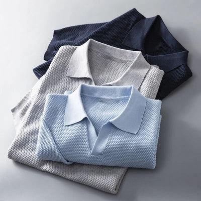 Ikon | Struktureret herre polo – klassisk elegant poloshirt til mænd
