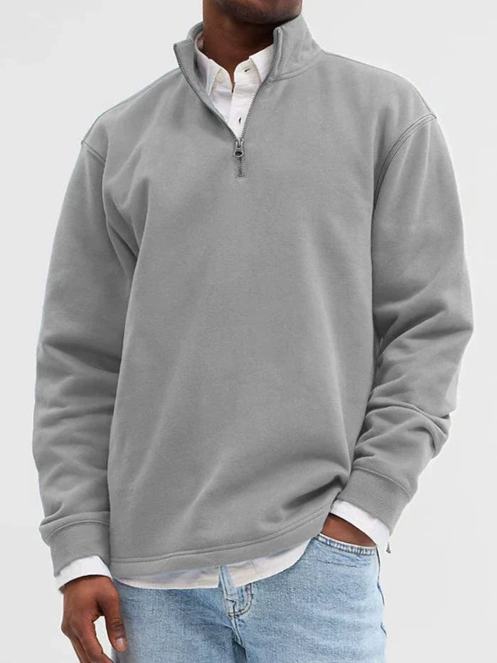 Topman | Herre sweatshirt med kort lynlås – casual hættetrøje
