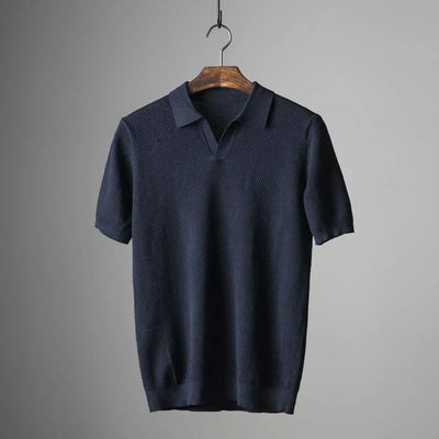 Ikon | Struktureret herre polo – klassisk elegant poloshirt til mænd