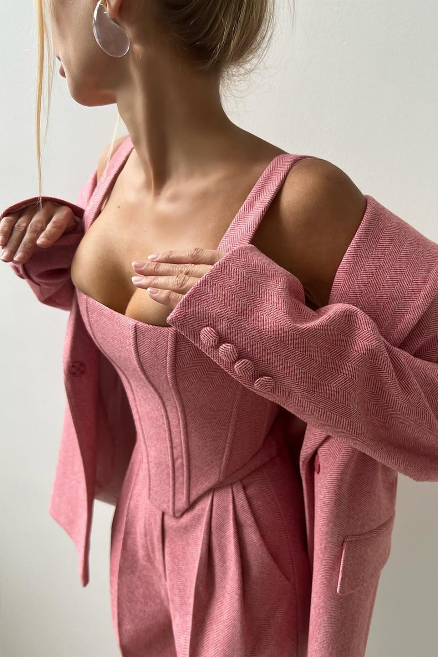 Dolce™ - Tre-delt sæt med dobbeltknappet blazer