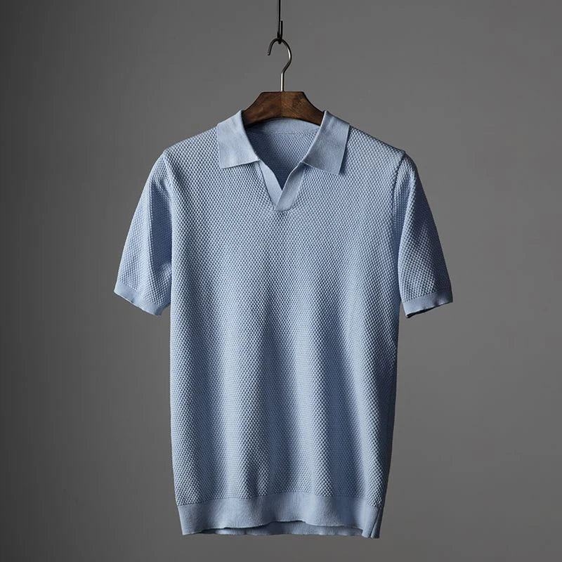 Ikon | Struktureret herre polo – klassisk elegant poloshirt til mænd