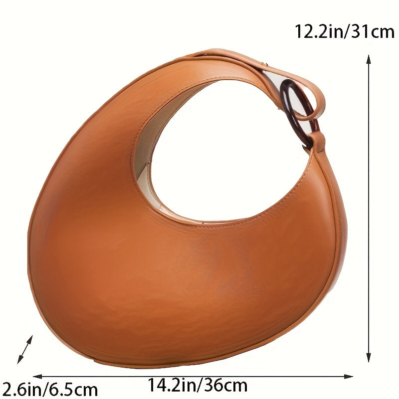 Borsa Hobo i Ensfarvet Farve - Den Moderne Minimalist af Liva