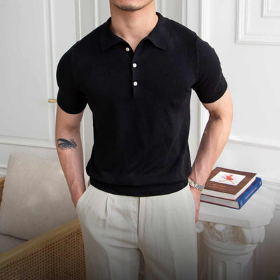 Dylan | Slim fit herre polo – elegant kortærmet poloshirt