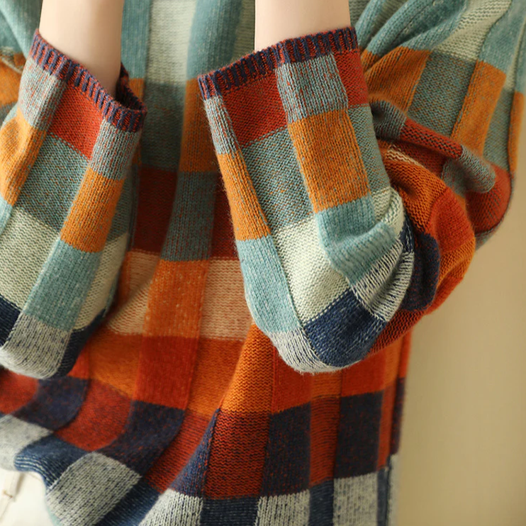 Federica | Farverig Striktrøje i Luksusdesign Sweater Dame
