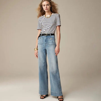 Mia | Behagelige Jeans med Løse Ben
