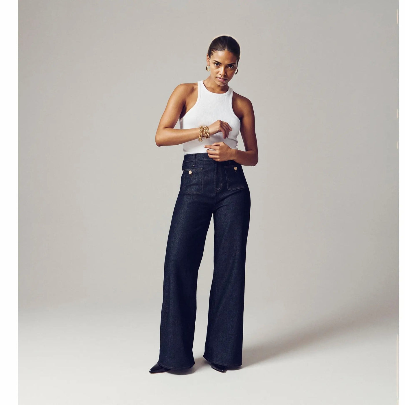 Mia | Behagelige Jeans med Løse Ben