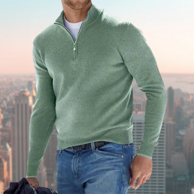 Topman | Herre sweatshirt med kvart lynlås – casual sportstrøje