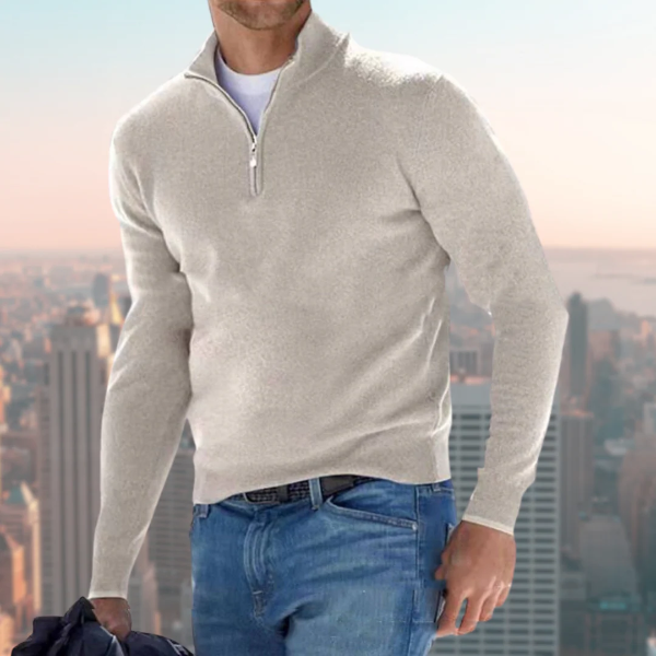 Topman | Herre sweatshirt med kvart lynlås – casual sportstrøje
