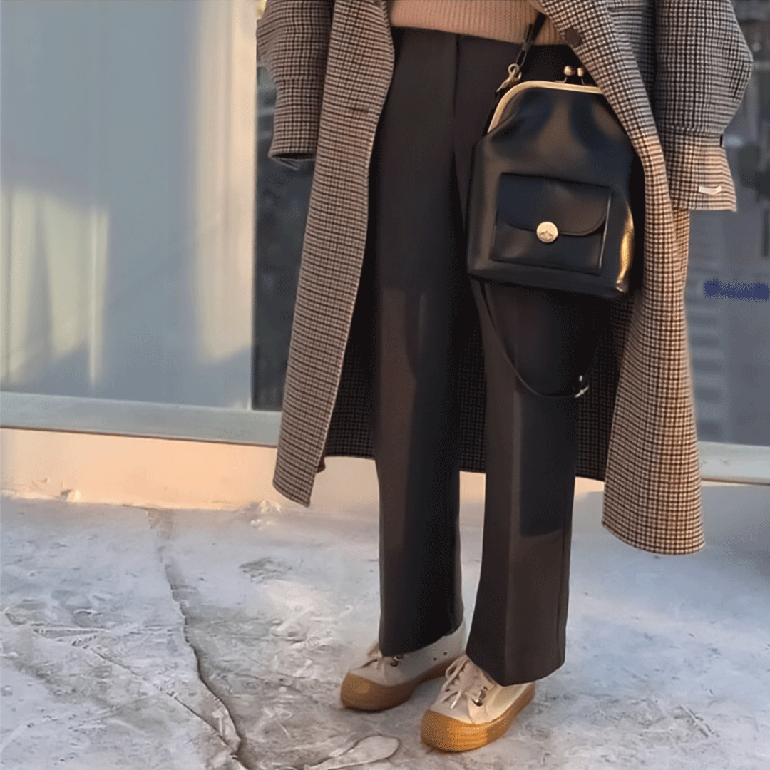 Vintage Lædertaske med Snaplukning - Det Essentielle Retro Chic Fra Lisa