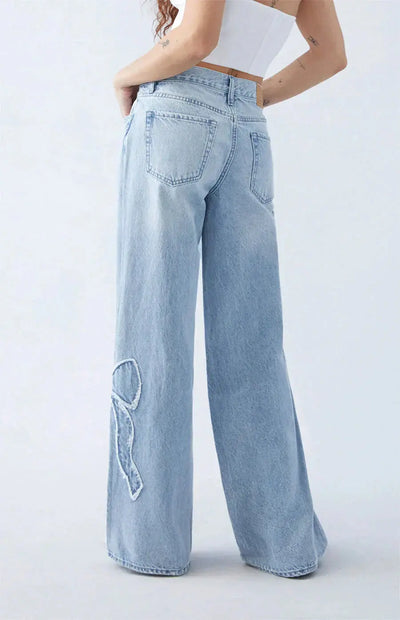 Yasmin | Ben Denim Jeans with Patches