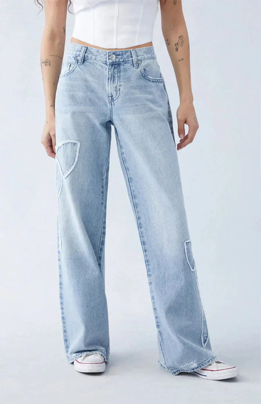 Yasmin | Ben Denim Jeans with Patches
