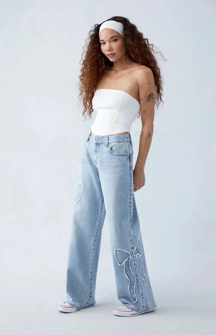 Yasmin | Ben Denim Jeans with Patches